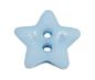 Preview: Bouton pour enfants en forme d'étoile en plastique bleu moyen 14 mm 0.55 inch